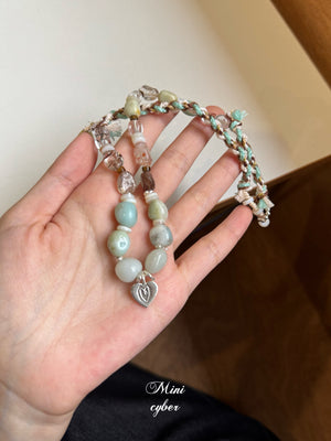 Mint Truffle Cord Necklace