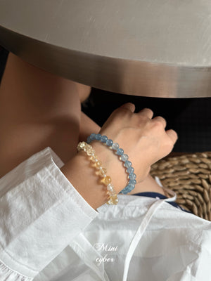Pumpkin Bead Citrine Bracelet