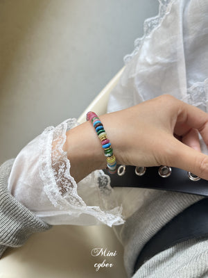 Tropical Rainbow Stone Vacation Bracelet