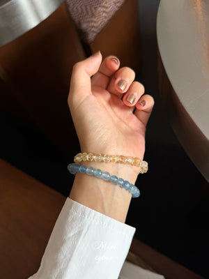 Pumpkin Bead Citrine Bracelet
