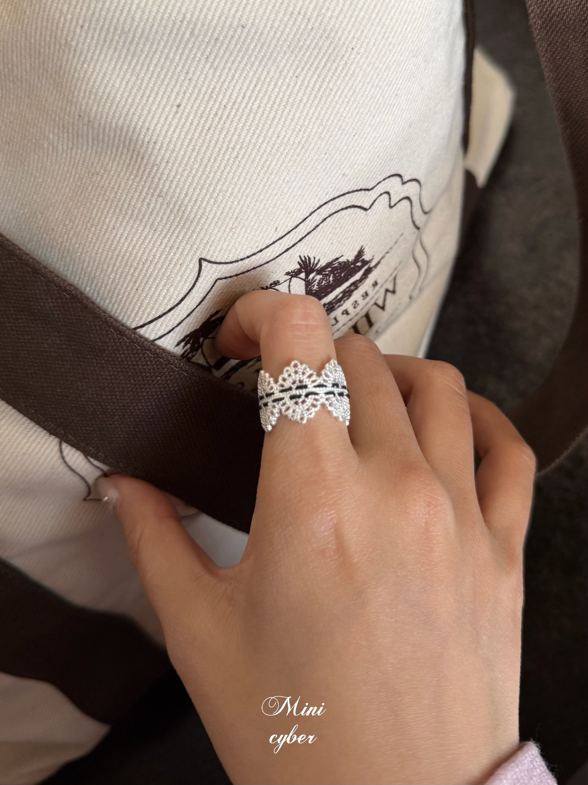 Antique Lace Pearl Statement Ring