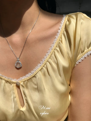 Jadeite Gourd Statement Necklace
