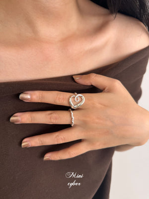 Twisted Ripple Silver Ring