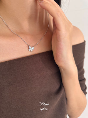 Pearlescent Butterfly Shell Necklace
