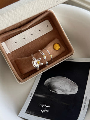 Rabbit & Star Silver Ring Collection