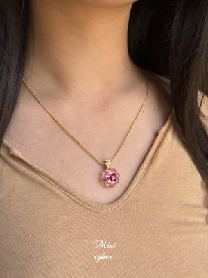 Jelly Pink Cake Necklace