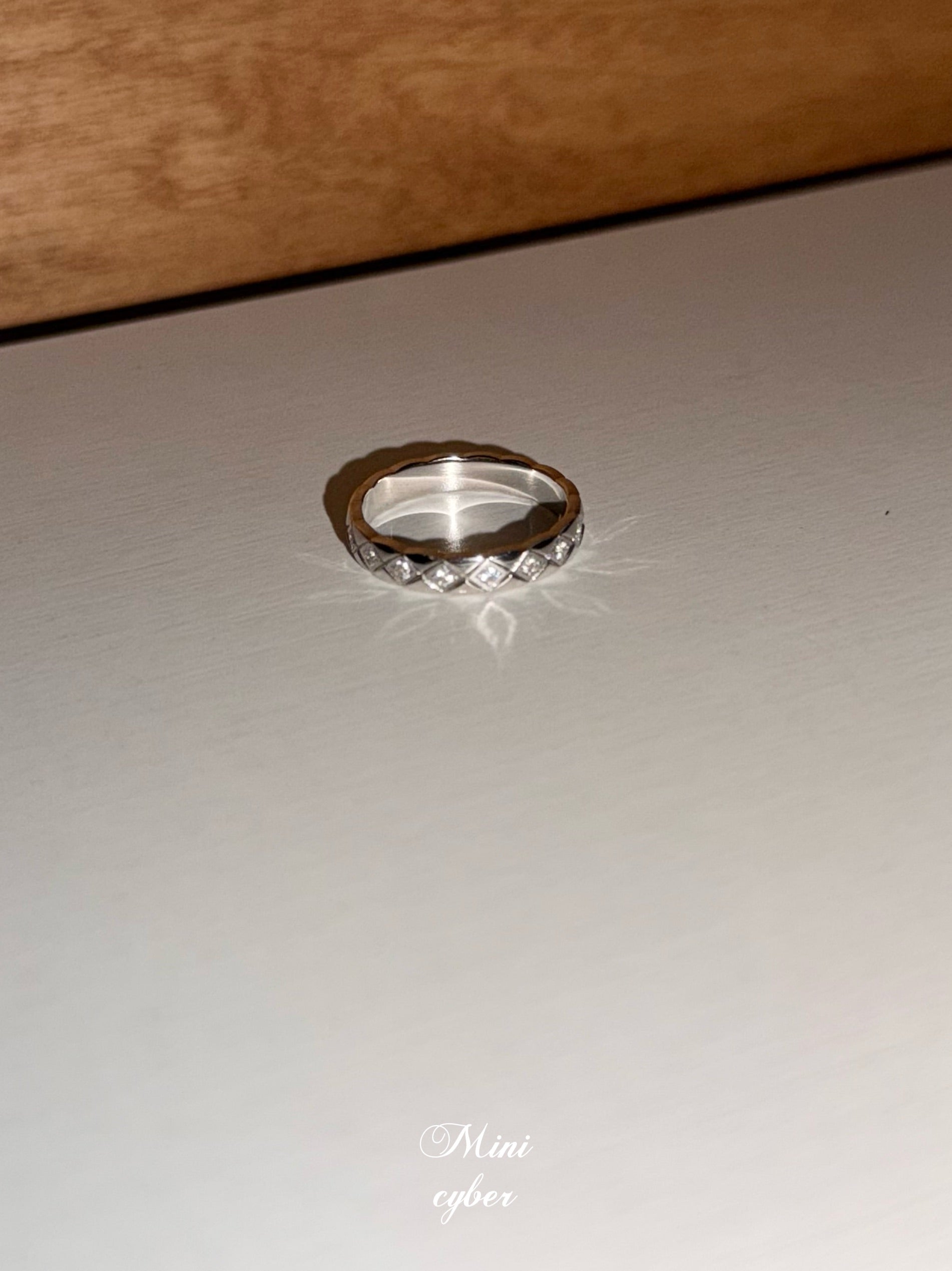 Crisscross Zircon Ring