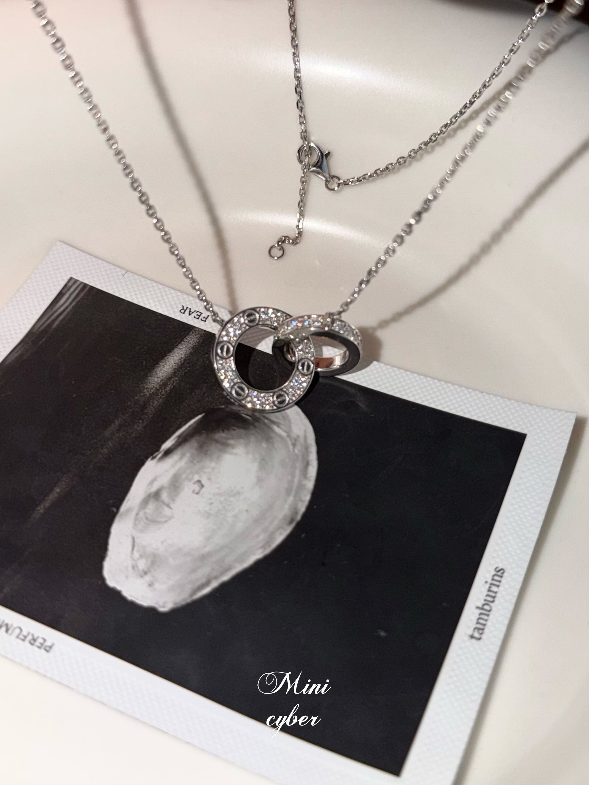 Interlocking Zircon Link Necklace