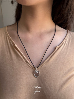 Handmade Heart Silver Pendant Necklace