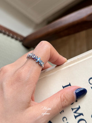 Rainbow Clover Zircon Ring
