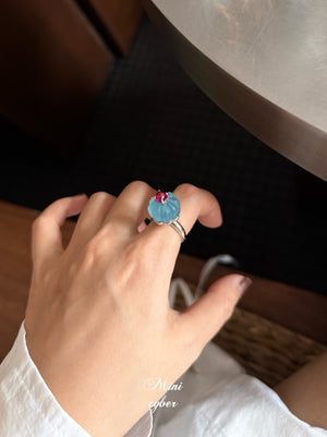 Aquamarine Cake Ring