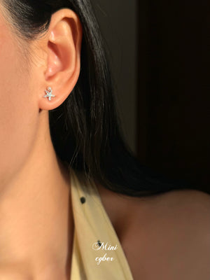 Seashell & Starfish Silver Studs