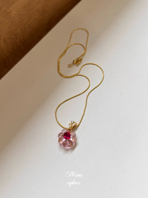 Jelly Pink Cake Necklace