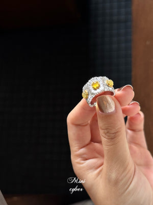 Gem Daisy Sterling Ring Collection