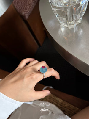 Aquamarine Cake Ring