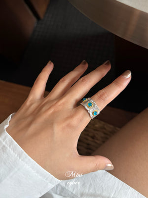 Gem Daisy Sterling Ring Collection