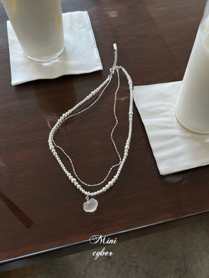 Celestial Lock & Pearl Symphony Necklace