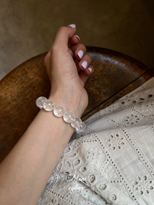 Frosted Radiance White Crystal Bracelet