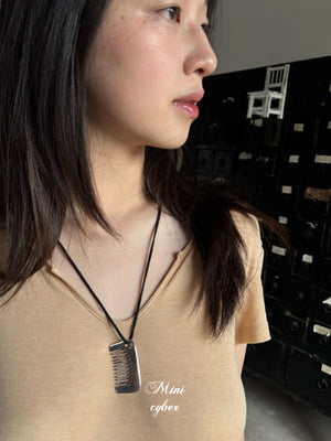 Sterling Silver Comb Cord Necklace
