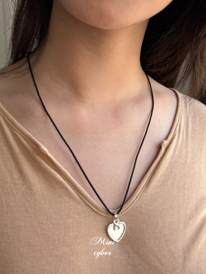 Handmade Heart Silver Pendant Necklace