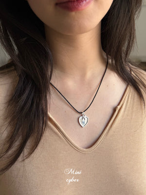 Handmade Heart Silver Pendant Necklace