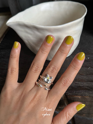 Rabbit & Star Silver Ring Collection
