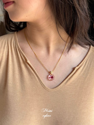 Jelly Pink Cake Necklace