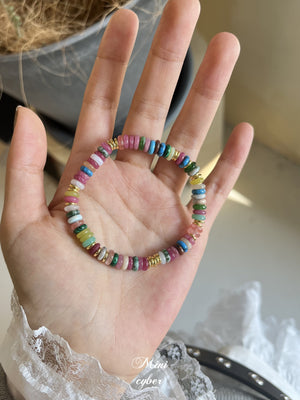 Tropical Rainbow Stone Vacation Bracelet