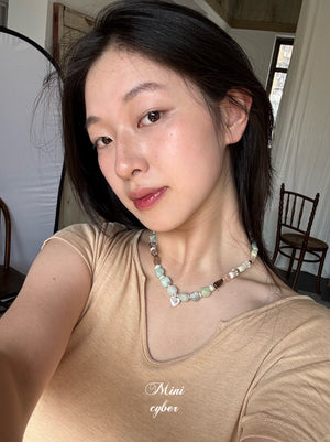 Mint Truffle Cord Necklace