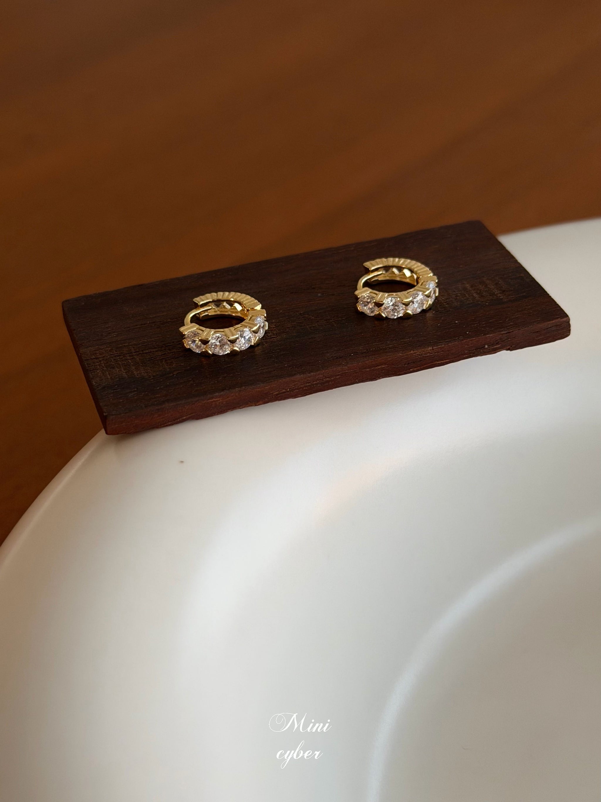 Sun-Kissed Gold Linear Earrings