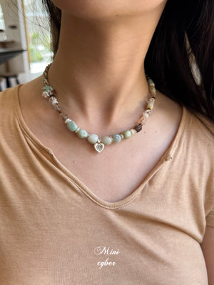 Mint Truffle Cord Necklace