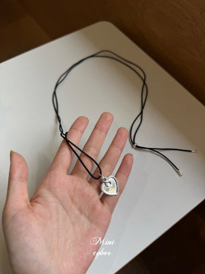 Handmade Heart Silver Pendant Necklace