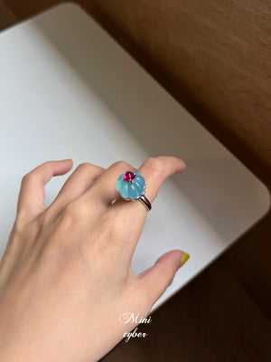 Aquamarine Cake Ring