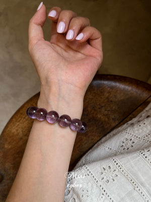 Mystic Lilac Crystal Chain Bracelet