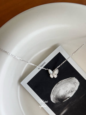 Pearlescent Butterfly Shell Necklace