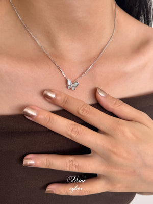 Pearlescent Butterfly Shell Necklace