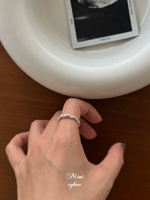 Twisted Ripple Silver Ring