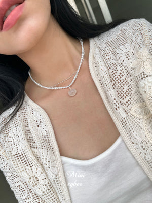 Celestial Lock & Pearl Symphony Necklace