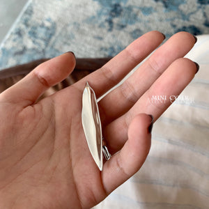 Silver Leaf Hair Clip