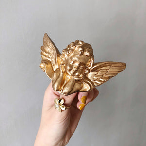 Sculpted Pearl Angel Ornament